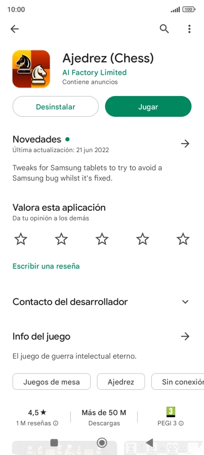 Pulsa Desinstalar. Pulsa Desinstalar.