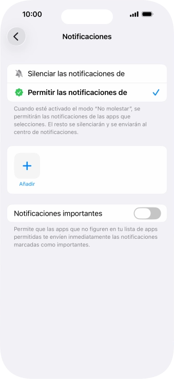 Pulsa el indicador junto a 