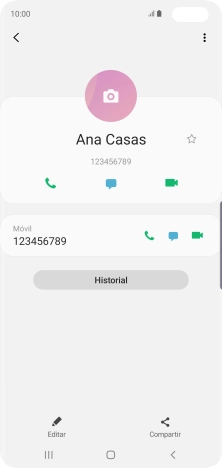 Pulsa la tecla de inicio para terminar y regresar a la pantalla de inicio.