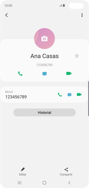 Pulsa la tecla de inicio para terminar y regresar a la pantalla de inicio.