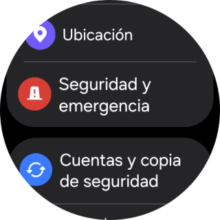 Pulsa Seguridad y emergencia.