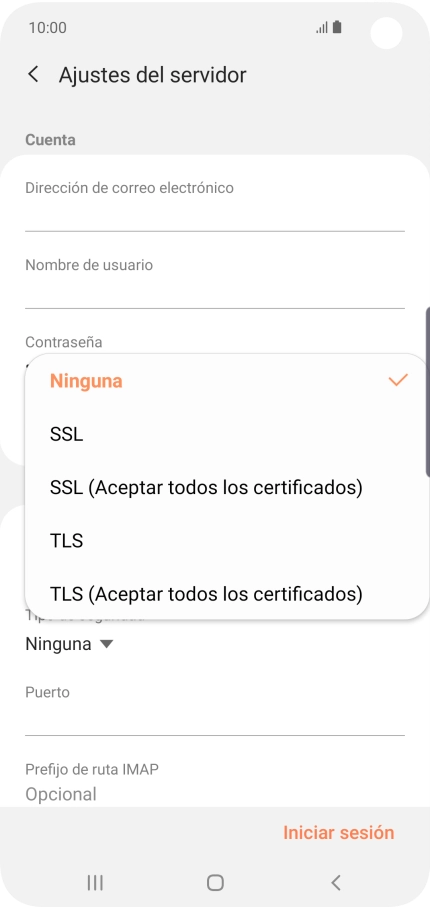 Pulsa Ninguna para desactivar la función. Pulsa Ninguna para desactivar la función.