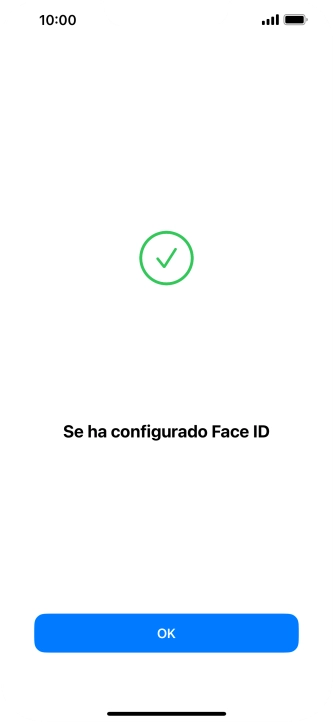Pulsa OK. Si no has añadido anteriormente un código de seguridad, tendrás que introducir un código de libre elección dos veces consecutivas.