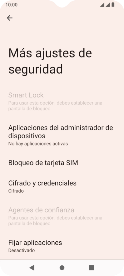 Pulsa Bloqueo de tarjeta SIM. Pulsa Bloqueo de tarjeta SIM.