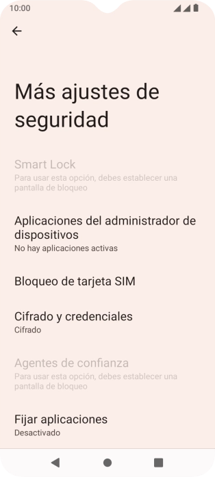 Pulsa Bloqueo de tarjeta SIM. Pulsa Bloqueo de tarjeta SIM.
