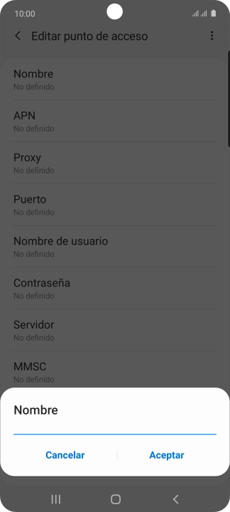 Introduce Vodafone Internet y pulsa Aceptar. Introduce Vodafone Internet y pulsa Aceptar.