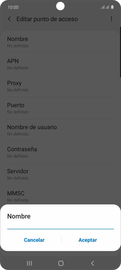 Introduce Vodafone Internet y pulsa Aceptar. Introduce Vodafone Internet y pulsa Aceptar.