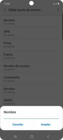 Introduce Vodafone Internet y pulsa Aceptar. Introduce Vodafone Internet y pulsa Aceptar.
