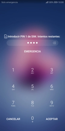 Si lo solicita el teléfono, introduce el código PIN y pulsa ACEPTAR. Si lo solicita el teléfono, introduce el código PIN y pulsa ACEPTAR.