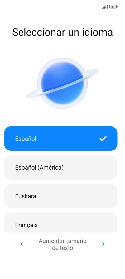 Pulsa el idioma deseado. Pulsa el idioma deseado.