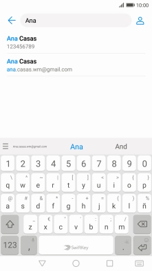 Pulsa el contacto deseado. Pulsa el contacto deseado.