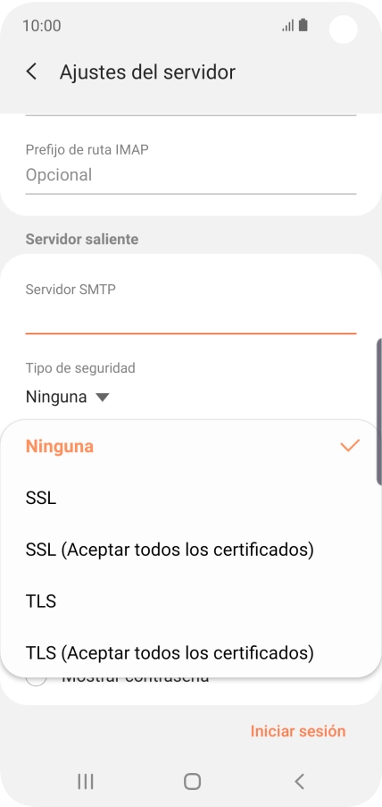 Pulsa Ninguna para desactivar la función. Pulsa Ninguna para desactivar la función.