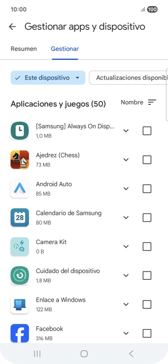 Pulsa la app deseada. Pulsa la app deseada.