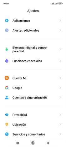Pulsa Cuentas y sincronización. Pulsa Cuentas y sincronización.