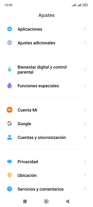 Pulsa Cuentas y sincronización. Pulsa Cuentas y sincronización.