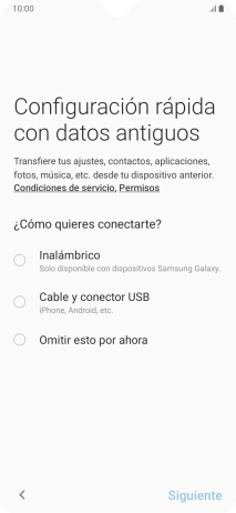 Puedes transferir el contenido de otro teléfono cuando activas tu teléfono por primera vez y cuando lo has restablecido. Cuando aparezca en la pantalla del teléfono esta imagen, ya está listo para la transmisión del contenido del otro teléfono. Puedes transferir el contenido de otro teléfono cuando activas tu teléfono por primera vez y cuando lo has restablecido. Cuando aparezca en la pantalla del teléfono esta imagen, ya está listo para la transmisión del contenido del otro teléfono.