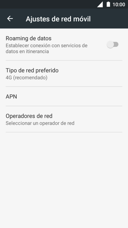 Pulsa Operadores de red.