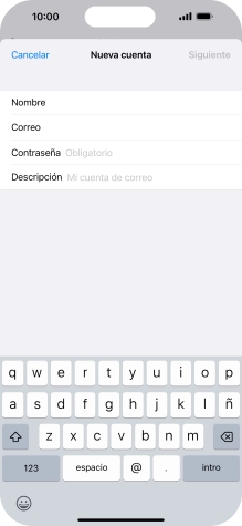 Pulsa Contraseña e introduce la contraseña de tu cuenta de correo electrónico. Pulsa Contraseña e introduce la contraseña de tu cuenta de correo electrónico.