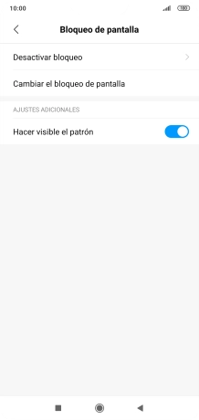 Pulsa Desactivar bloqueo e introduce el código de seguridad actual. Pulsa Desactivar bloqueo e introduce el código de seguridad actual.