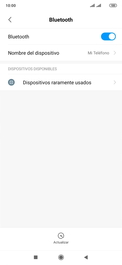 Pulsa Dispositivos raramente usados. Pulsa Dispositivos raramente usados.