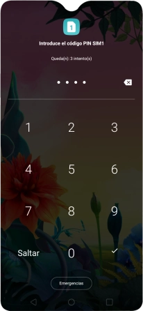 Si lo solicita el teléfono, introduce el código PIN y pulsa el icono de aceptar. Si lo solicita el teléfono, introduce el código PIN y pulsa el icono de aceptar.
