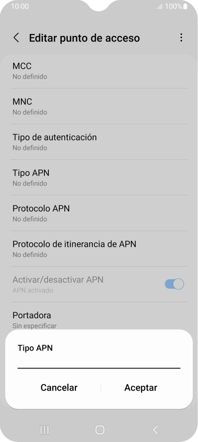 Introduce default y pulsa Aceptar. Introduce default y pulsa Aceptar.