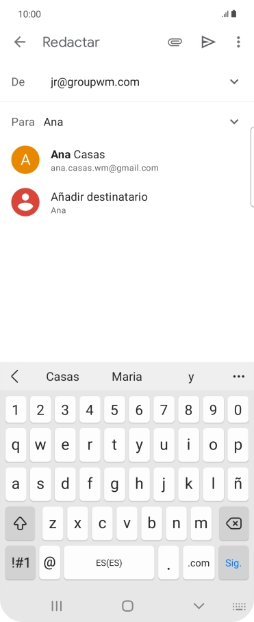 Pulsa el contacto deseado. Pulsa el contacto deseado.