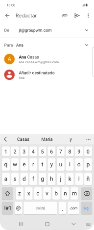 Pulsa el contacto deseado. Pulsa el contacto deseado.
