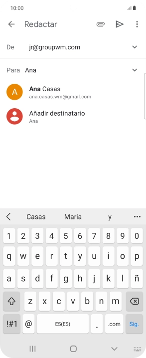 Pulsa el contacto deseado. Pulsa el contacto deseado.
