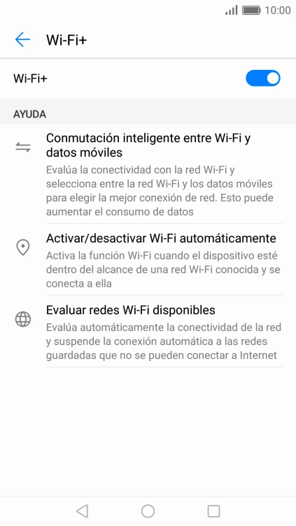 Pulsa el indicador para activar o desactivar la función. Pulsa el indicador para activar o desactivar la función.