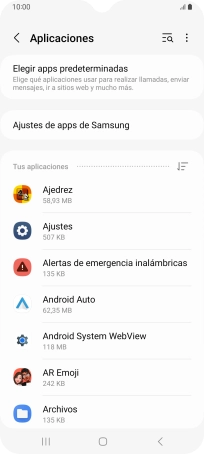 Pulsa la app deseada. Pulsa la app deseada.
