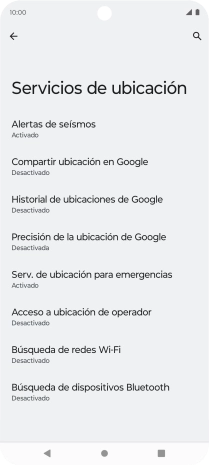 Pulsa Precisión de la ubicación de Google. Pulsa Precisión de la ubicación de Google.