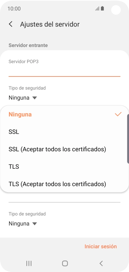 Pulsa Ninguna para desactivar la función. Pulsa Ninguna para desactivar la función.
