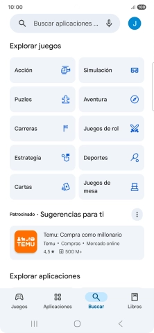 Pulsa en el campo de búsqueda.