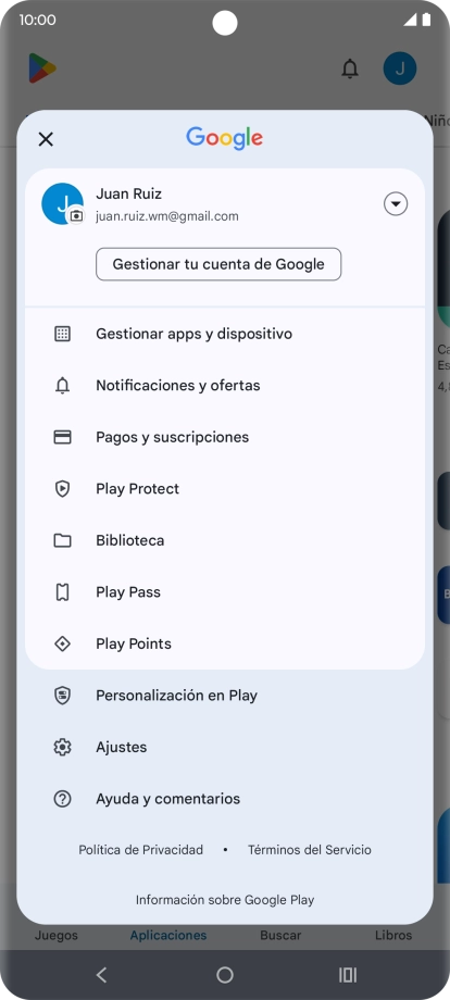 Pulsa Gestionar apps y dispositivo. Pulsa Gestionar apps y dispositivo.