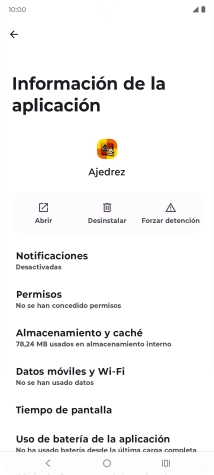 Pulsa Almacenamiento y caché. Pulsa Almacenamiento y caché.