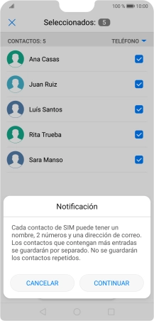 Pulsa CONTINUAR. Pulsa CONTINUAR.