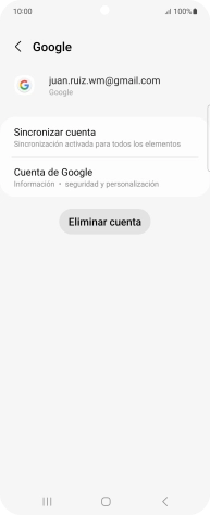 Pulsa Sincronizar cuenta. Pulsa Sincronizar cuenta.