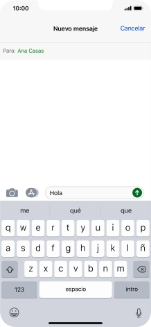 Pulsa el icono de enviar.