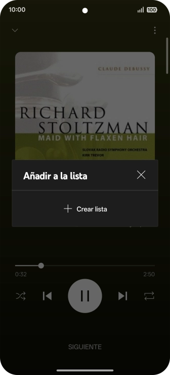 Pulsa Crear lista. Pulsa Crear lista.