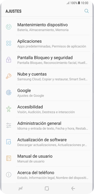 Pulsa Actualización de software.