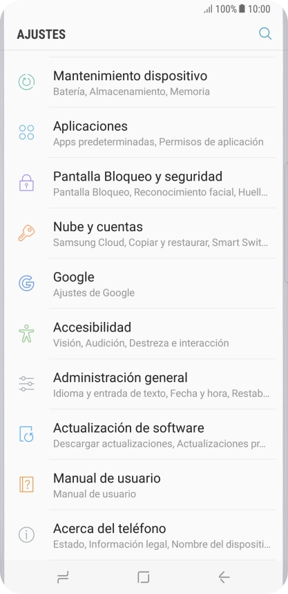 Pulsa Actualización de software.