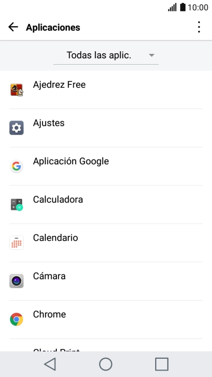 Pulsa la app deseada. Pulsa la app deseada.