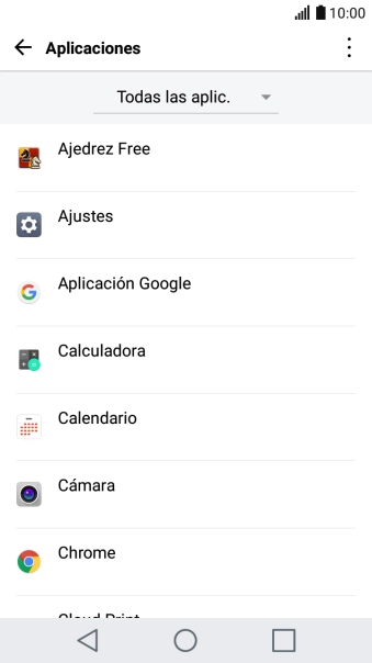Pulsa la app deseada. Pulsa la app deseada.