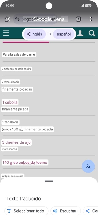 Sigue las indicaciones de la pantalla para seleccionar los ajustes de idioma deseados y utilizar la función. Sigue las indicaciones de la pantalla para seleccionar los ajustes de idioma deseados y utilizar la función.