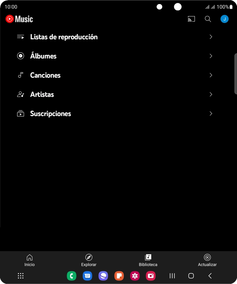 Pulsa una categoría y desplázate al archivo de música deseado. Pulsa una categoría y desplázate al archivo de música deseado.