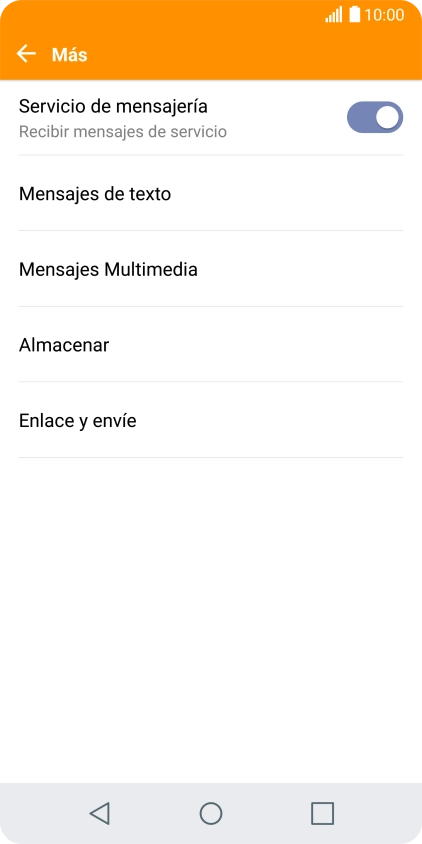 Pulsa Mensajes de texto. Pulsa Mensajes de texto.