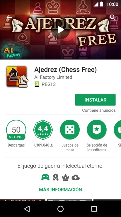 Pulsa INSTALAR y sigue las indicaciones de la pantalla para instalar la app. Pulsa INSTALAR y sigue las indicaciones de la pantalla para instalar la app.
