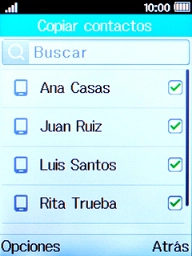 Pulsa la tecla de selección izquierda. Pulsa la tecla de selección izquierda.
