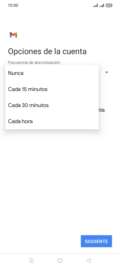 Pulsa el ajuste deseado. Pulsa el ajuste deseado.